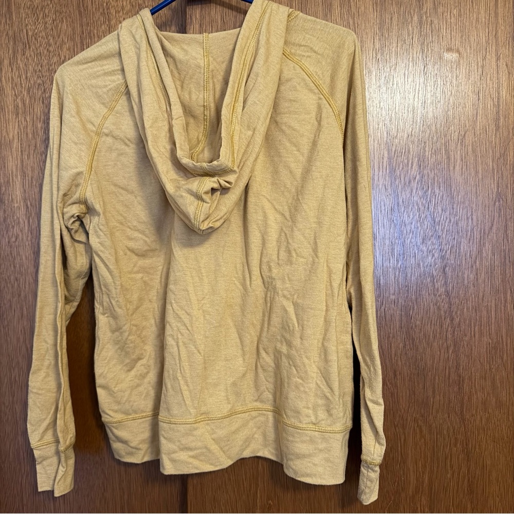 American Giant Mustard Lightweight Full ZipHoodie - Picture 3 of 4
